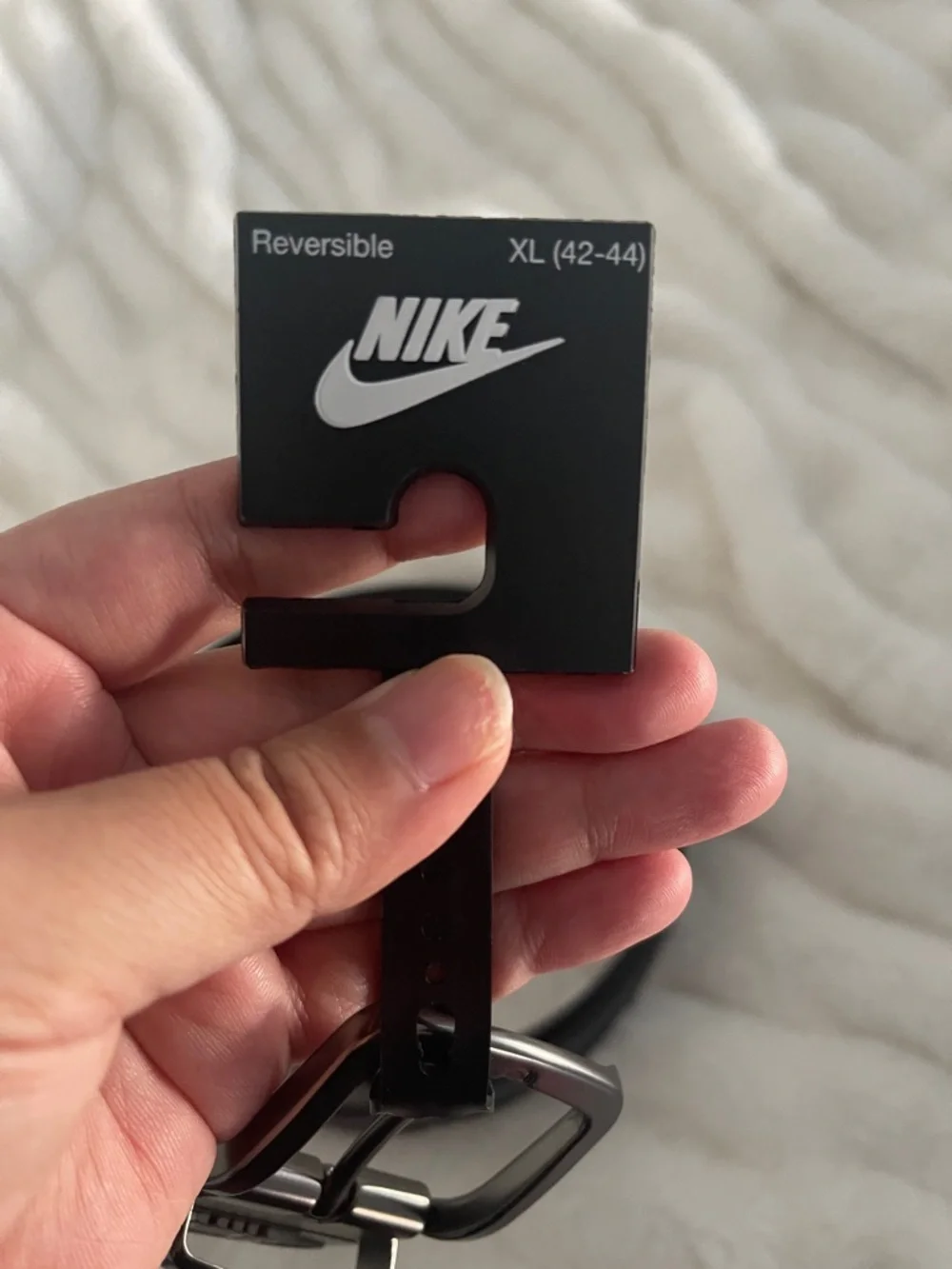 Nike Men’s Black Leather Belt  XL